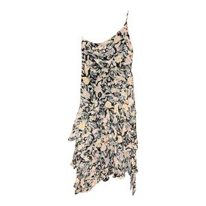 Petal & Pup Floral Midi Dress - Black, Pink, Yellow